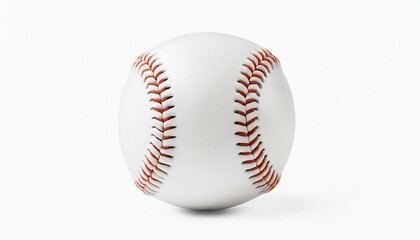 Baseball on a plain white background