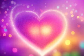 Ethereal Love Vortex, multicolor, bokeh, Valentine's Day