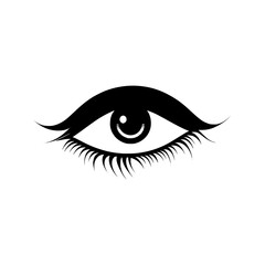 illustration of a female eye