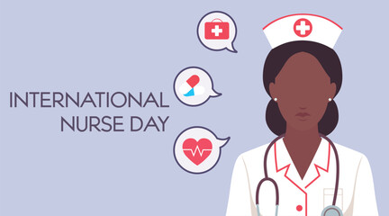 Drawn banner for International Nurse Day