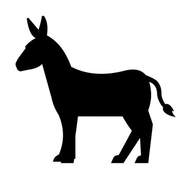 recommend clip art: donkey silhouette, donkey vector illustration