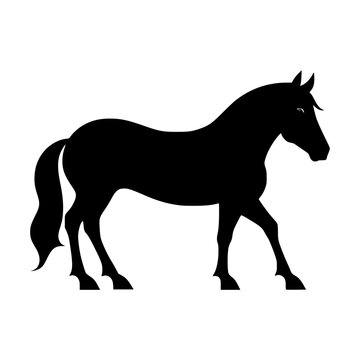 horse silhouette vector