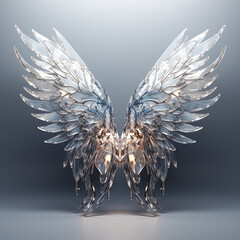 crystal wings, delicate, magical, fantasy