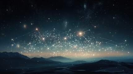 Fototapeta premium a night sky filled with lots of stars and a sky filled with lots of stars and a sky filled with lots of stars.