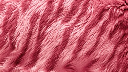 Fototapeta premium Close up of pink tiger fur animal print background. Fashionable skin texture banner