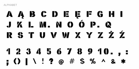 Fototapeta na wymiar Alphabet Split Monogram, Split Letter Monogram, Alphabet Frame Font. Laser cut template. Initial monogram letters. 