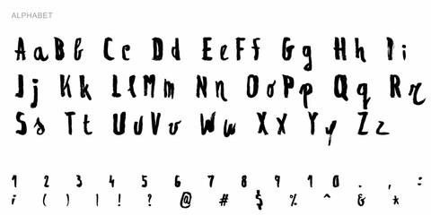 Alphabet Split Monogram, Split Letter Monogram, Alphabet Frame Font. Laser cut template. Initial monogram letters.
 - obrazy, fototapety, plakaty