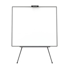 Blank presentation board, Empty white board isolated on transparent background