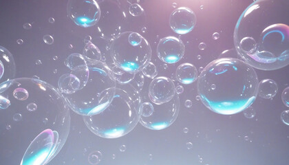 Futuristic abstract background with bubbles