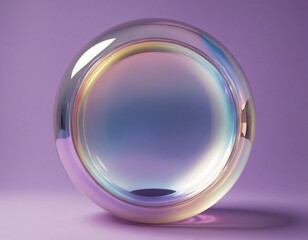 Shimmering Bubble, 3D Illustration