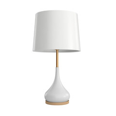 Fototapeta premium Bedside Lamp. Scandinavian modern minimalist style. Transparent background, isolated image.