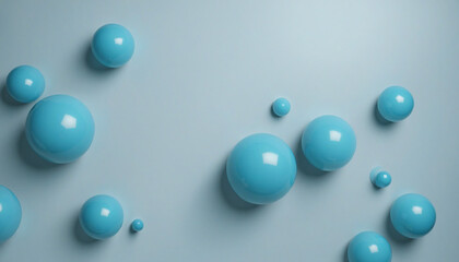Blue Sphere Abstract 3D Background Design