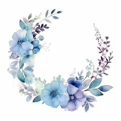 Blooming Watercolor Florals Embrace The Canvas In A Dance of Pastel Elegance