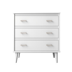 Dresser. Scandinavian modern minimalist style. Transparent background, isolated image.