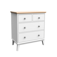 Dresser. Scandinavian modern minimalist style. Transparent background, isolated image.
