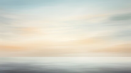 Obraz premium a painting of a sunset over a body of water with a bird flying in the sky at the far end of the picture.