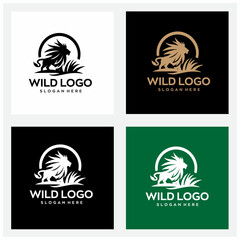 Fototapeta na wymiar wild logo editable file