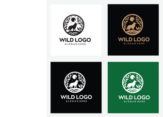 wild logo editable file