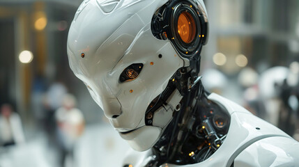 AI Robot in the Future, Generative AI - obrazy, fototapety, plakaty