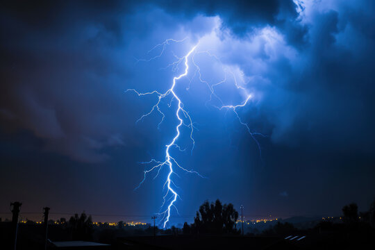 Lightning weather bolt thunder storm 