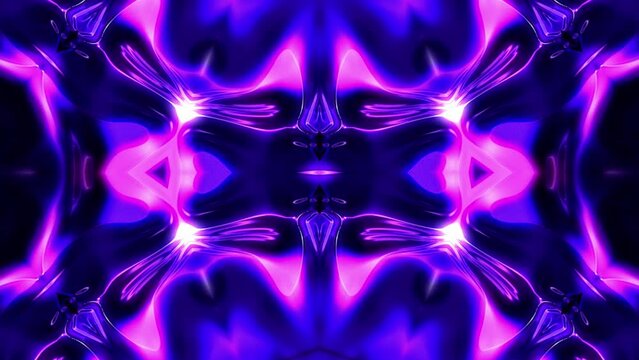 Abstract chaotic kaleidascope psychedelic background animation loop