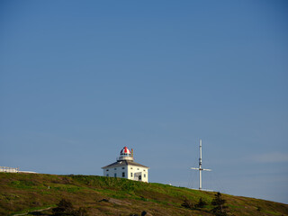 The old and now closed Cape Spear Lighthouse on Canada's most easterly point in Newfoundland