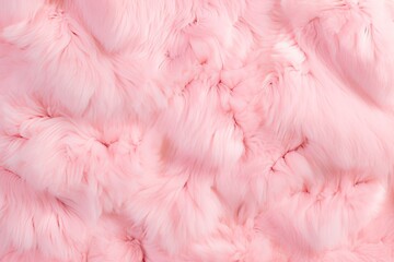 Close up of luxurious pink fluff generative ai