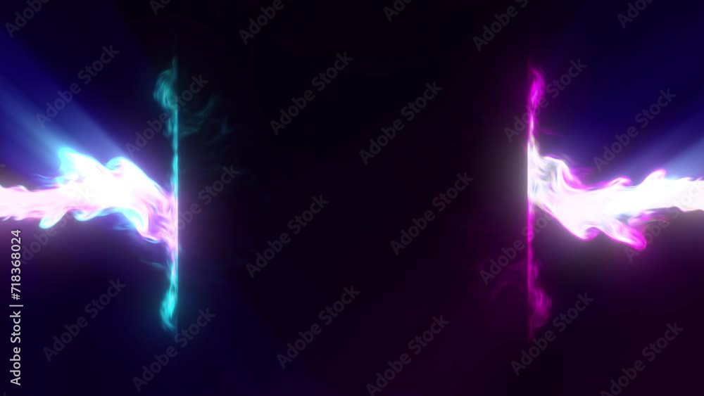Canvas Prints abstract colorful animated energy backdrop, futuristic flowing glowing plasma background, copy space