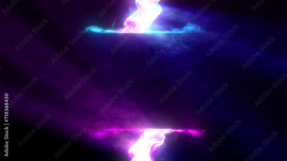 Wall mural abstract colorful animated energy backdrop, futuristic flowing glowing plasma background, copy space