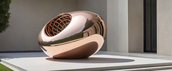 Contemporary Abstract Sculpture in Various Materials for Home or Public Spaces - Transparent Background