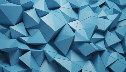 Obraz premium 3D abstract geometric design with a blue background
