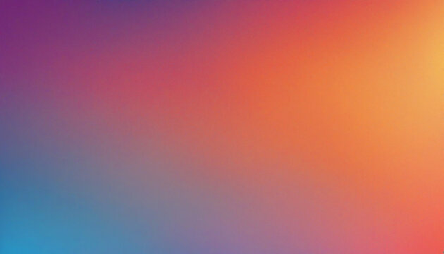Orange blue vibrant color gradient background, grainy texture effect, web banner design