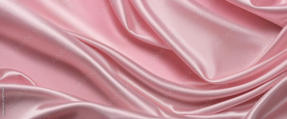 Poster luxurious pastel pink abstract gradient background with smooth satin texture and copy space