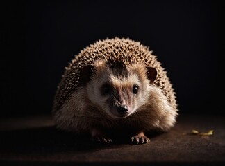 Fototapeta premium Studio Portrait of a Hedgehog