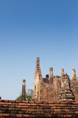 ruins of the ancient temple, Thailand.
