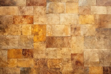 Textured Wall Background in Golden and Brown Tones, Warmth and Elegance
