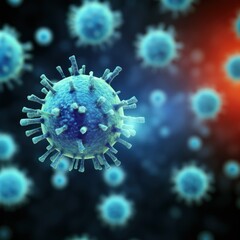 Fototapeta na wymiar Flu. Flu Concept. Flu Virus. Virus. Pandemic Concept. Epidemic Concept. virus 3d illustration. Coronavirus. Covid 19.