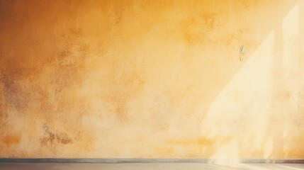 Sunlit Wall Texture Background with Warm and Bright Tones, Radiant Illumination
