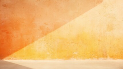 Sunlit Wall Texture Background with Warm and Bright Tones, Radiant Illumination