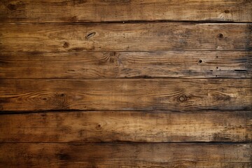 Fototapeta na wymiar Distressed Wood Plank Background with Worn Texture, Visible Knots, and Weathered Cracks