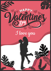 Valentine's Day vector design for greeting cards, flyers, posters. Vector illustration 07