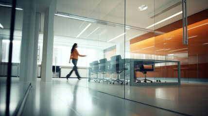 Art of Business: A fast-paced environment captured artistically, reflecting the energy of a contemporary workspace