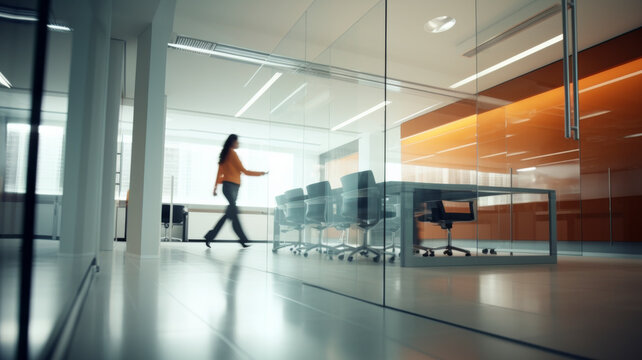 Art of Business: A fast-paced environment captured artistically, reflecting the energy of a contemporary workspace