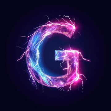 Letter G Electric Design Generative AI