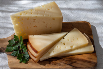 Spanish hard manchego, cow, sheep and goat cheese