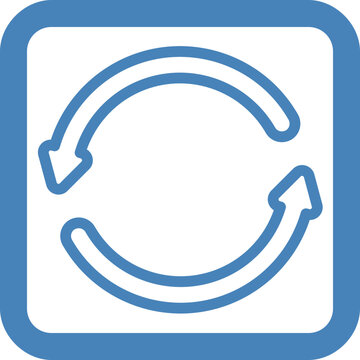 blue arrow sign icon animated vector