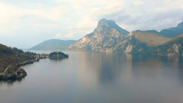 Aerial View Of Traunsee