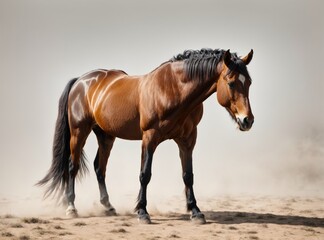 Studio Portrait of a Horse