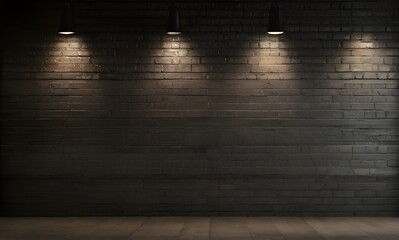 Dark brick wall  texture background