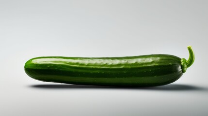 cucumber vegetable isolated on white background. Neural network AI generated art